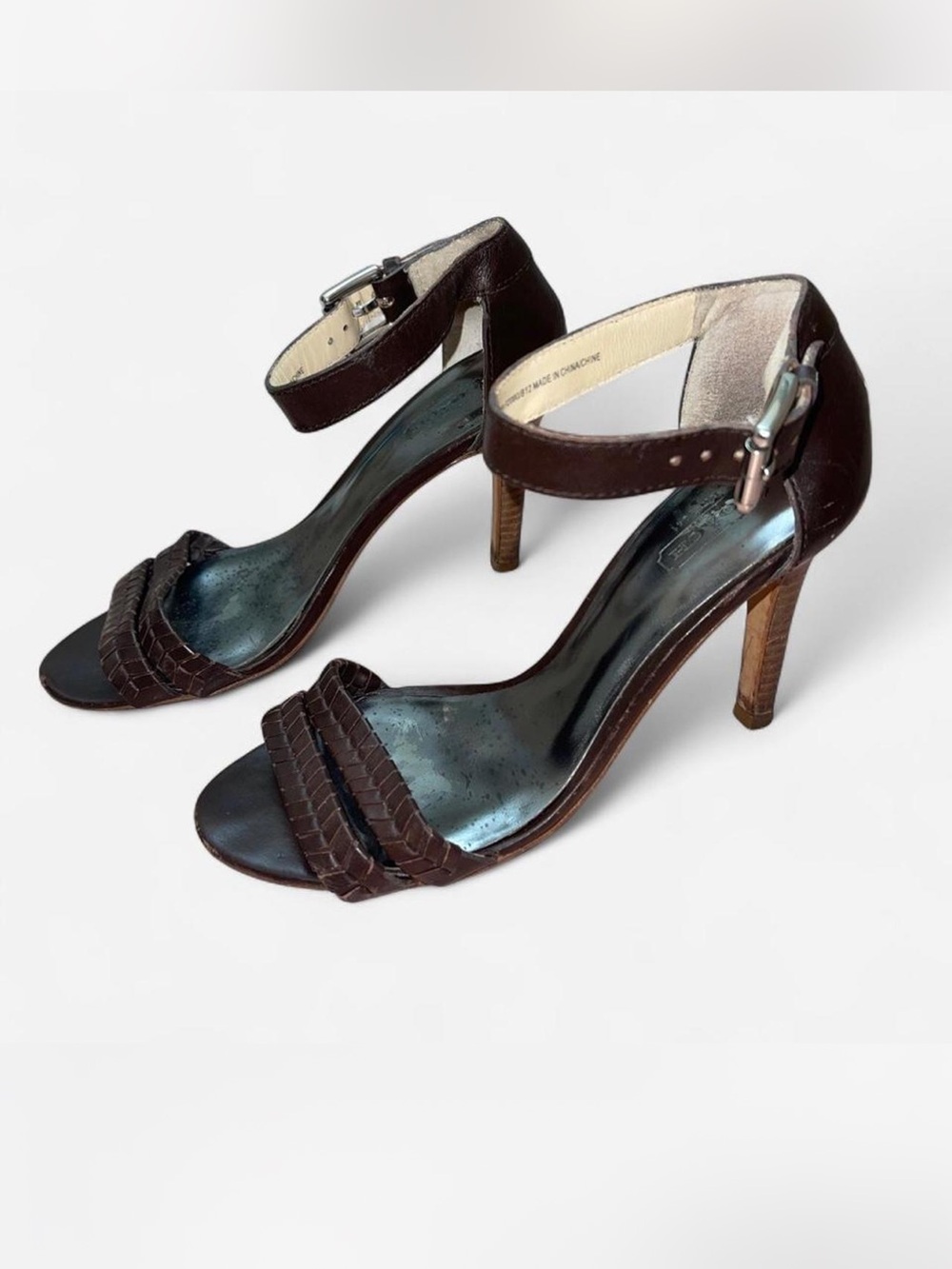 Coach Y2K brown leather heels - Picture 2 of 7